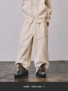 a2o カットオフスウェットパンツ アイボリー mサイズ