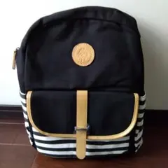 ストライプ キャンバス リュック