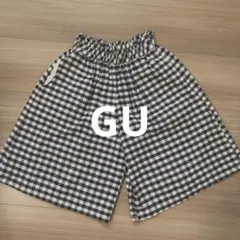 GU ギンガムチェック ハーフパンツ 120cm