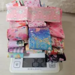 ☆69 グログランリボンまとめ売り☆38mm　ホログラム　ベア　花柄