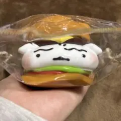 クレヨンしんちゃん　シロのハンバーガー型　スクイーズ