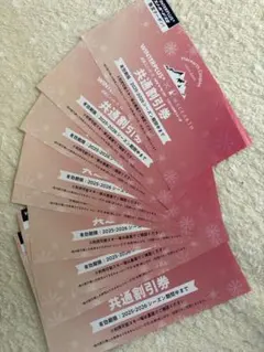 共通割引券 2025-2026シーズン利用可能