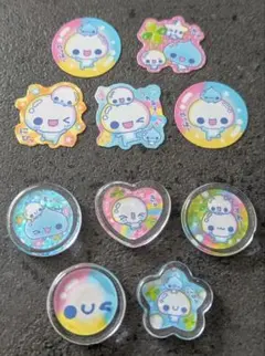 正規品 あわわちゃん おはじきシール おすそ分け メタルシール