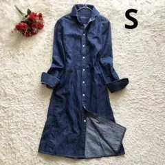 美品♪POLO RALPH LAUREN♪デニムシャツワンピース　S 綿