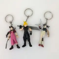 FF7 クラウド エアリス ユフィ フィギュアキーホルダー3個セット