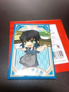 鬼滅の刃 マルイ　スクエア缶バッジ　伊之助