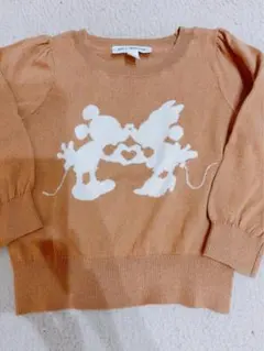 【BabyGAP】3years 100cm 薄手ニット　ブラウン　ディズニー