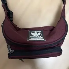 adidas ボディバッグ バーガンディ　ヴィンテージ