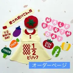⚠️お値下げ中⚠️【オーダーページ】キューピーハーフバースデー衣装　ワンピース型