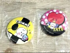 BT21 CHIMMY & TATA 缶バッジ2点セット 新品 未使用 非売品のサムネイル