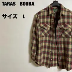 TARAS BOULBA ウールチェックシャツ　Lサイズのサムネイル
