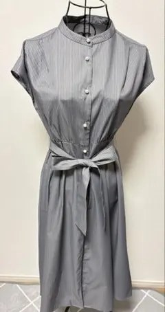 ワールド　index インデックス　ストライプ　ノースリーブ　ワンピース　美品
