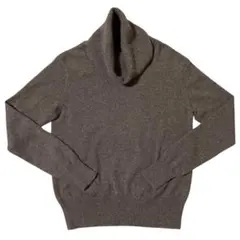 ユニクロ　カシミヤ100% タートルネックセーター　ブラウン　S