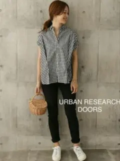 URBAN RESEARCH DOORS ギンガムチェック 半袖シャツ 美品
