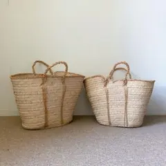 手持ちバスケット　2個セット　ハンドメイド