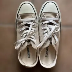 CONVERSE ベージュ キャンバス スニーカー