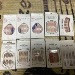 ピンク系ネイルチップセット 複数デザイン　まとめ