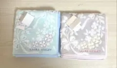 ローラアシュレイ　タオルハンカチ2枚セット