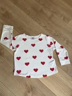 PETIT BATEAU ハート柄パジャマ 3ans/95cmのサムネイル