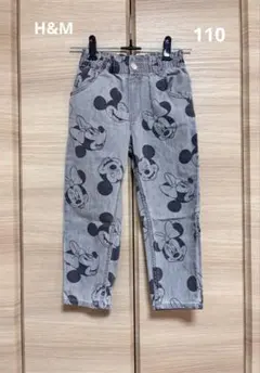 H&M ディズニー デニム 110 キッズ ミッキー 長ズボン ジーパン ミニー