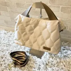 【新品】リズデイズLIZDAYS 2way キルティングショルダーバック　レザー