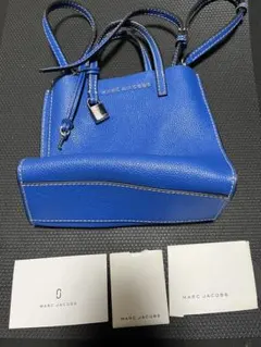 レザーミニトートバッグ 青色 MARC JACOBS