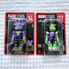 Happyくじ MARVEL ベアブリック サノス シーハルク 2種　マーベル