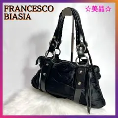archive y2k BESSO レザーワンショルダーバッグ 金金具 ブラック