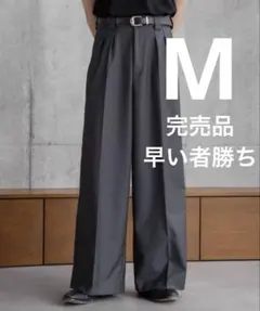 SINSS センタープレス２タックワイドストレートスラックスのサムネイル