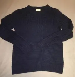 美品NANO UNIVERSE ネイビー ニットセーター