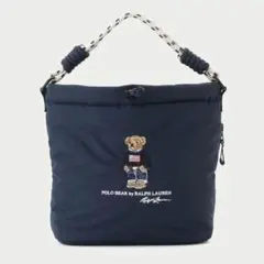 ポロ ラルフローレン ポロベア ワンポイントベア刺繍 ショルダーバッグ ネイビーのサムネイル