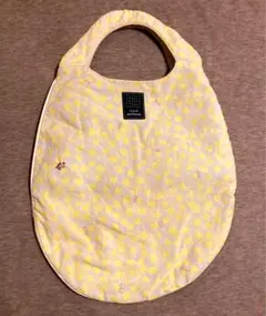 ミナペルホネン エッグバッグ イエロー 総柄 黄色い花 トート ハンドバッグ