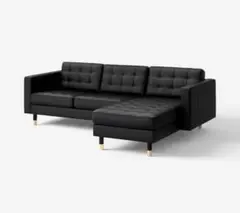 定価18万円　IKEA ランズクローナ　3人掛けソファ　BLACK 宮城のサムネイル