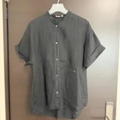 【美品】DRESSTERIOR 麻100% バンドカラーシャツ 限定値下げのサムネイル