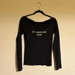 US HARDCOR PUNK 長袖Tシャツ 160/84 黒