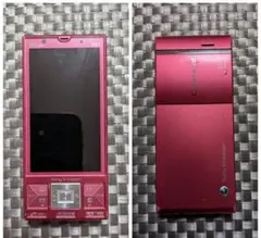 Sony Ericsson BRAVIA ガラケー レッド 動作未確認 - メルカリ