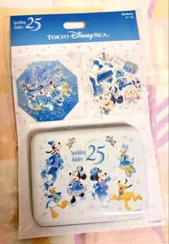 スパークリングジュビリー シール缶 ステッカー ミッキー ミニー