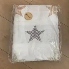 星柄ブランケット 未使用 おくるみ 出産祝い ガーゼ素材