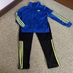 adidas ジャージ 青色 140