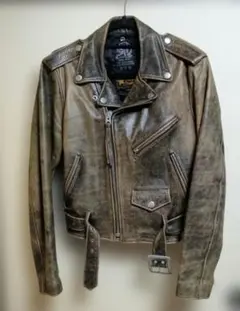 【極希少】30年前の逸品！牛革ヴィンテージ ライダースジャケット