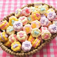 ★SALE【11】50個 デコパーツ ケーキ サンド リボン まとめ売り