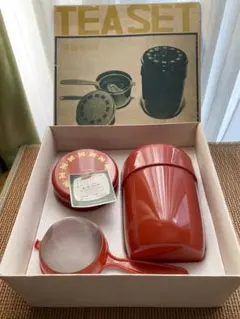 日本茶用品 茶器セット 朱色
