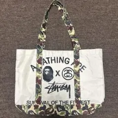 A BATHING APE x STUSSY 世界最強トートバッグ ストリート