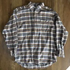 LACOSTE オンブレ チェック ネルシャツ 90s ヴィンテージ シャドー