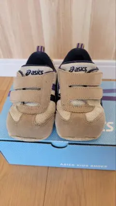 ASICS キッズ スニーカー ベージュ