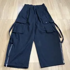 GRANCY グランシー y2k ジッパー ワイド デニム パンツ M w78 - メルカリ