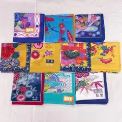 7107 ハンカチ　紅型　紅型染　沖縄　カラフル