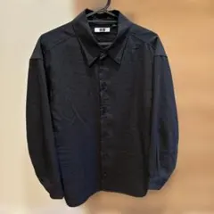 【美品】Uniqlo U（ユニクロユー）長袖シャツ　ブラック　Sサイズ