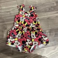 ミニーマウス ワンピース水着 ピンク110 美品　子ども水着　目立ち柄