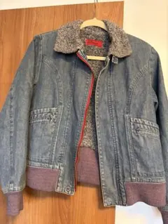 リーバイスデニムジャケット ボア襟付き